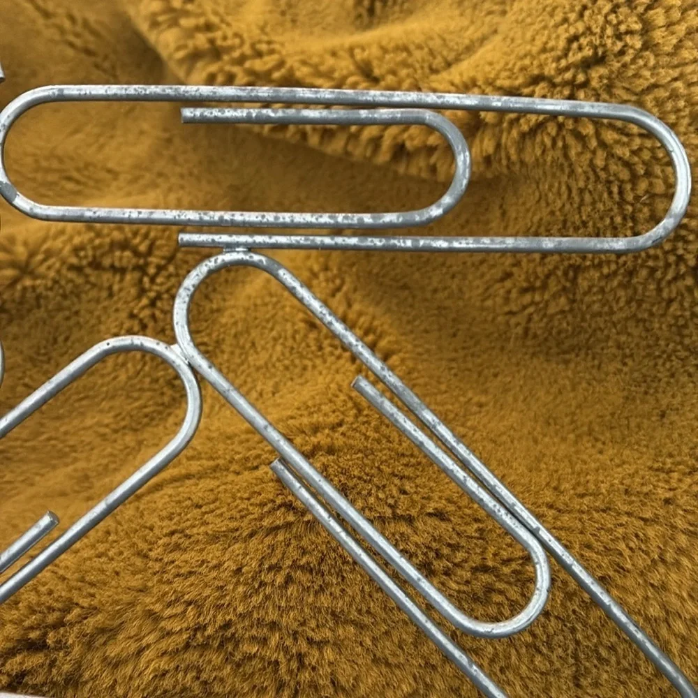 Metal giant paperclip Wall Art large